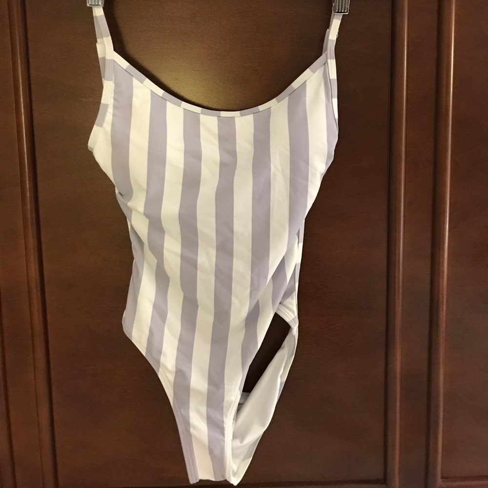 CIKADA lavender striped one-piece. SIZE 6